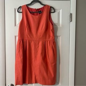 EUC JCrew Factory Melon Sheath Dress Sz14